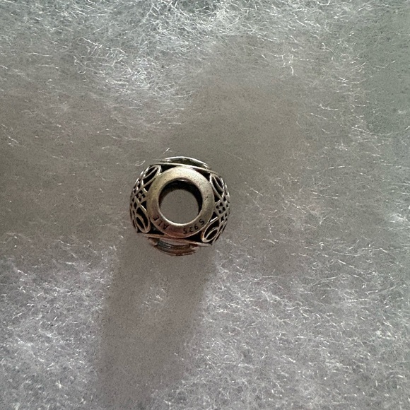 Pandora Monogram K Silver Charm Bead - Picture 2 of 2